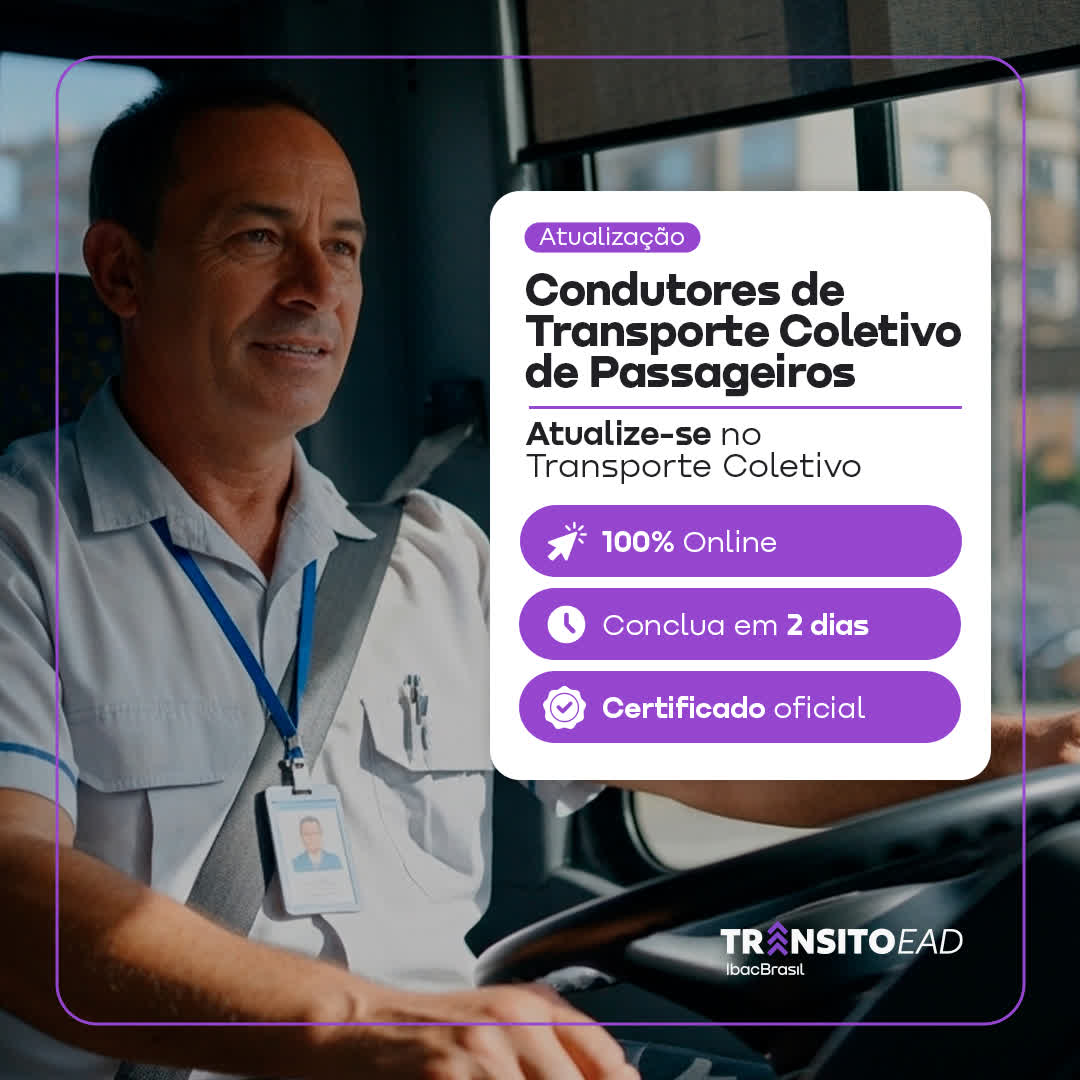 Imagem do curso Atualização para Condutores de Transporte Coletivo de Passageiros